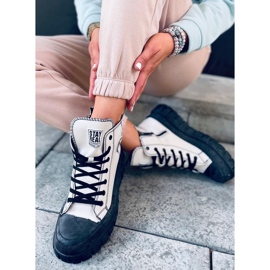 Kaya BEIGE / BLACK korkeat lenkkarit musta 2