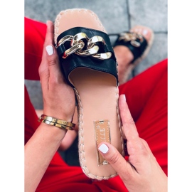 Espadrillit Doria Black -ketjulla musta 1