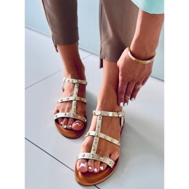 Sandaalit Neha Gold -nastoilla kultainen 1