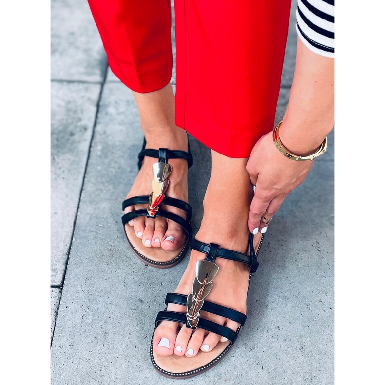 Hermine Black naisten sandaalit musta 1