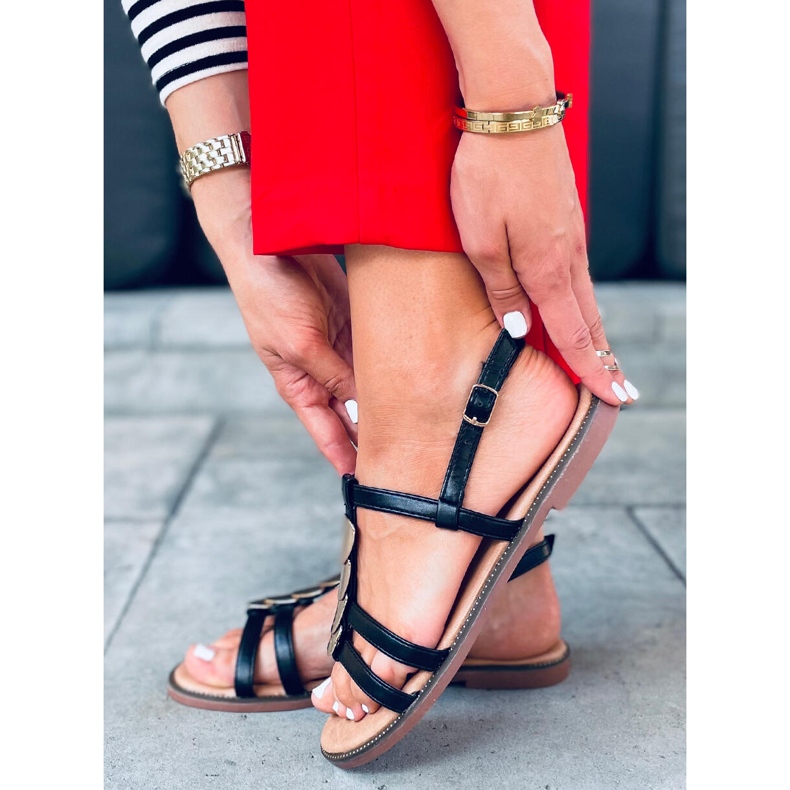 Hermine Black naisten sandaalit musta 2