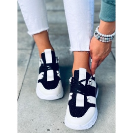 Riley Black naisten tennarit valkoinen musta 1