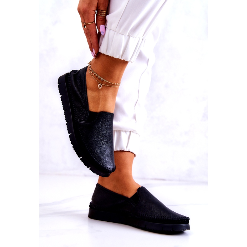 Naisten nahkaiset liukukengät Maciejka 03512-01 musta 3