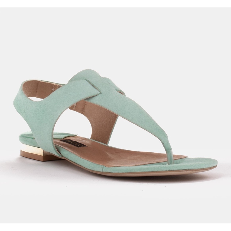 Marco Shoes Mintunväriset luonnolliset nahkaiset sandaalit vihreä 1