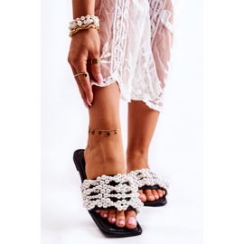 Naisten klassiset tossut helmillä musta kalipso 1