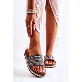 S.Barski Naisten klassiset tossut ketjulla Black Maddy musta 2