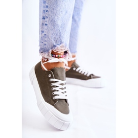 PS1 Naisten Khaki Comes Platform -lenkkarit vihreä 1