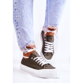 PS1 Naisten Khaki Comes Platform -lenkkarit vihreä 2