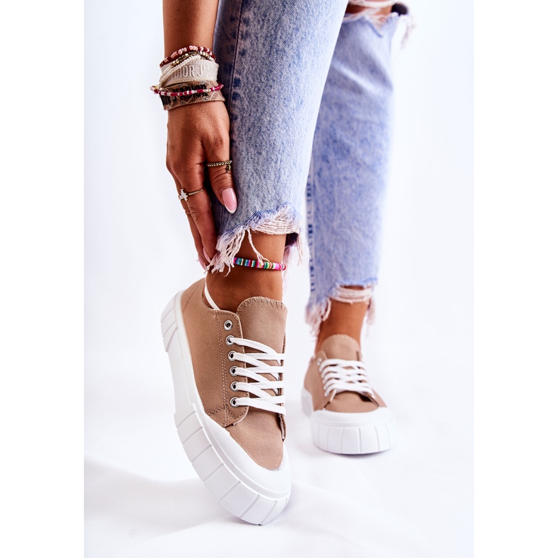 Naisten tennarit On The Platform Ruskea tulee 2