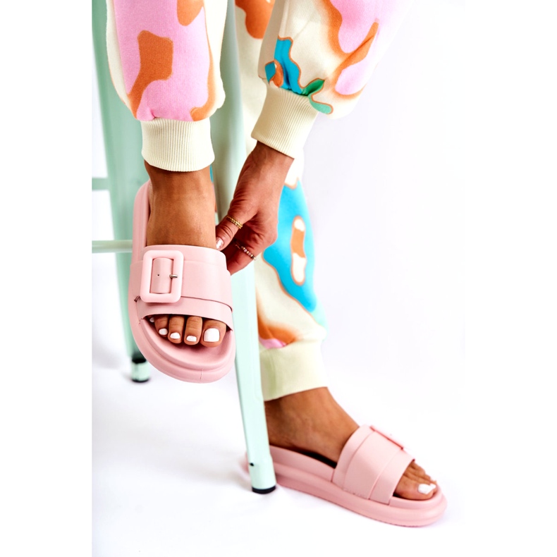 Naisten varvastossut soljella, vaaleanpunainen 3