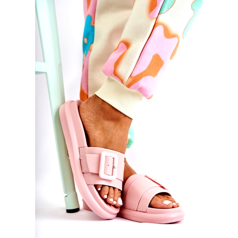 Naisten varvastossut soljella, vaaleanpunainen 2