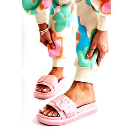 Naisten varvastossut soljella, vaaleanpunainen 1