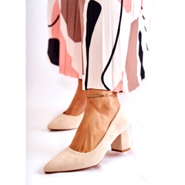 PS1 Klassiset mokkanahkapumput baarissa Beige Lency 1