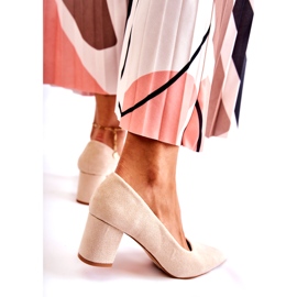 PS1 Klassiset mokkanahkapumput baarissa Beige Lency 3