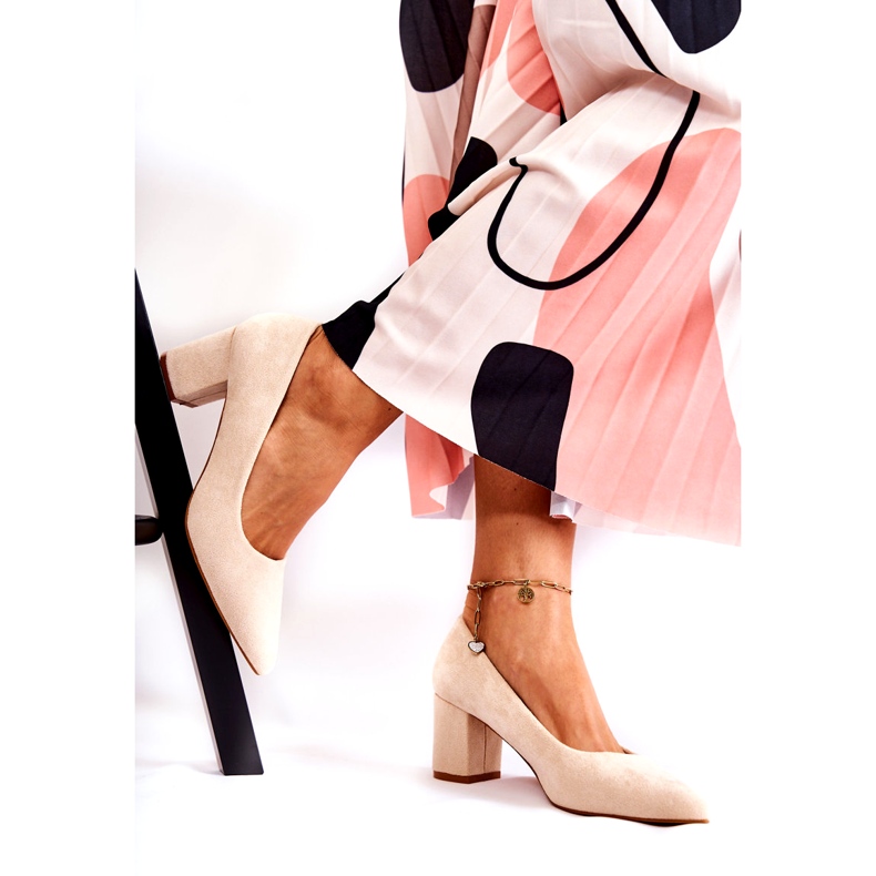 PS1 Klassiset mokkanahkapumput baarissa Beige Lency 2