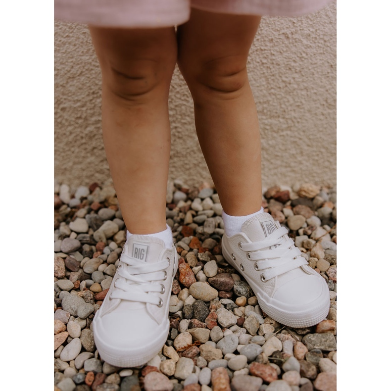 Lasten Eco-nahkaiset tennarit Big Star JJ374310 Valkoinen 1