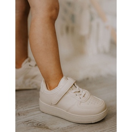 FR1 Lasten urheilukengät tarranauhalla Beige Elike 2