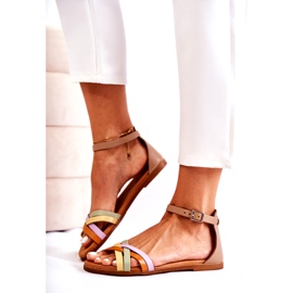 Muodikkaat naisten sandaalit Maciejka L4953-04 Moniväriset beige ruskea monivärinen 2