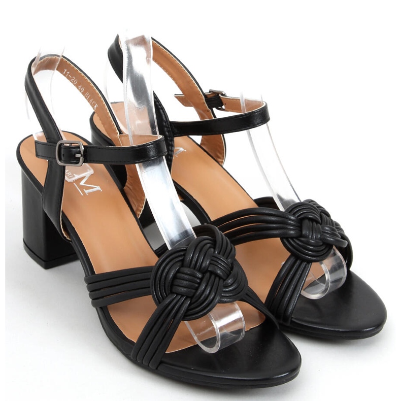 Jessa Mustat korkeakorkoiset sandaalit 1