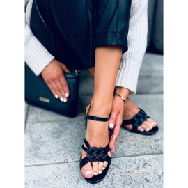 Jessa Mustat korkeakorkoiset sandaalit 2