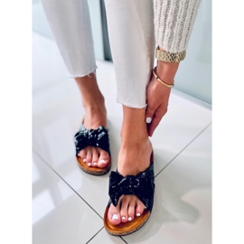 Korkkitossut rusetilla Amur Black musta 1