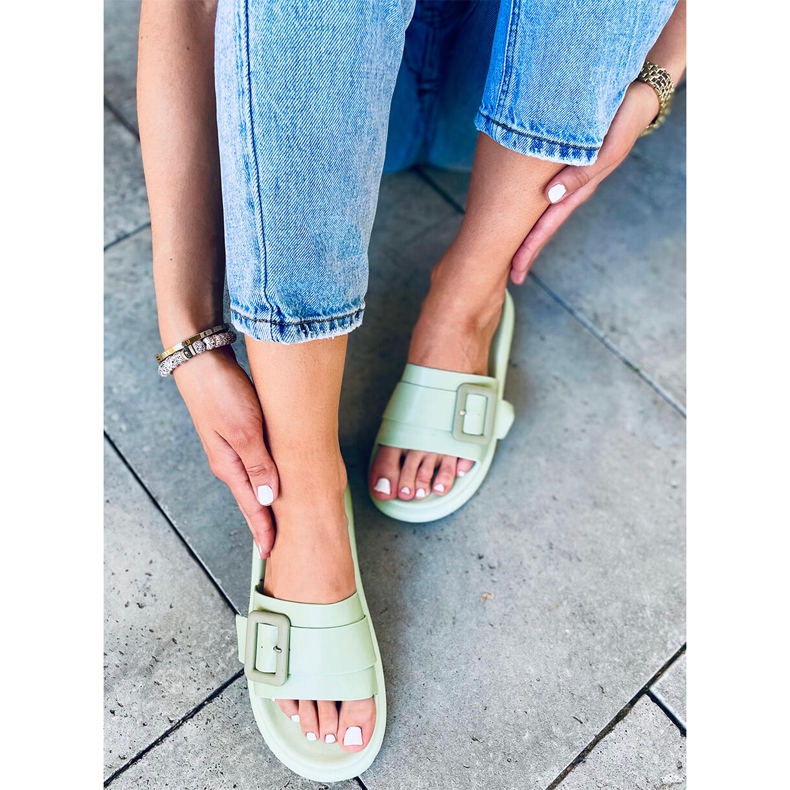 Alana Verde naisten tossut vihreä 2