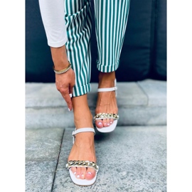 Daphne Whiten matalakorkoiset sandaalit valkoinen 1