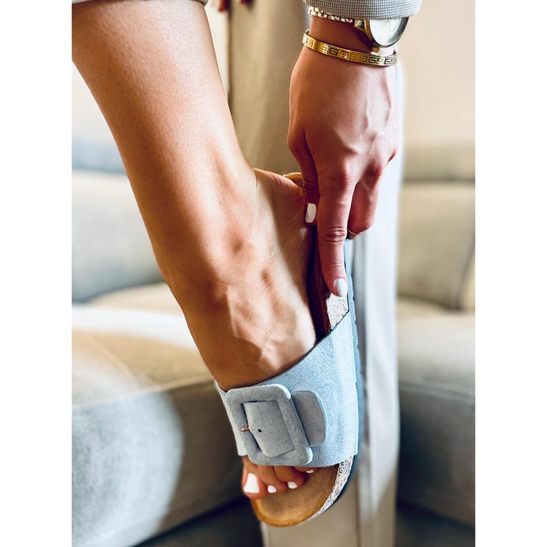 Priya Blue korkkipohjaiset tossut sininen 1