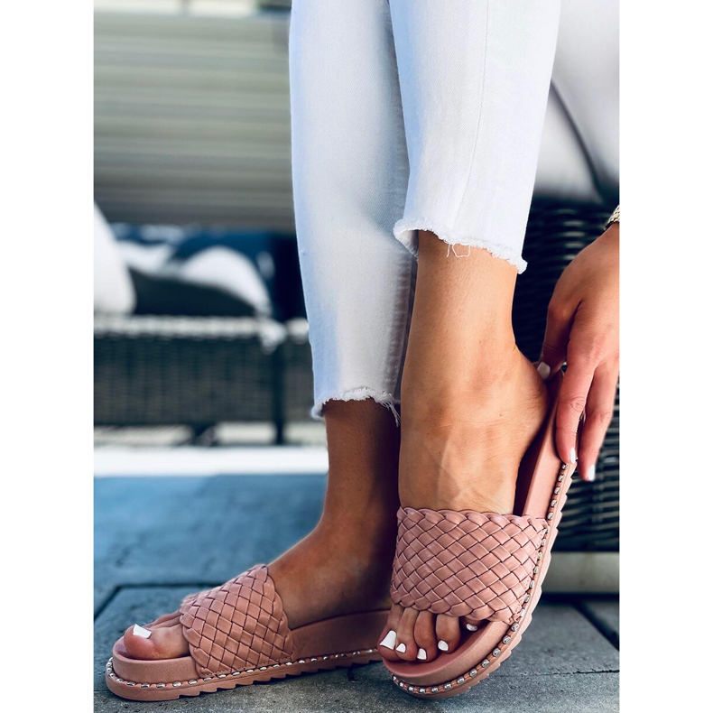 Edna Pink naisten tossut vaaleanpunainen 1