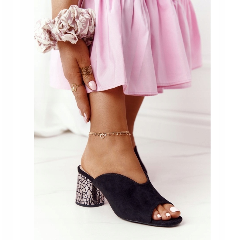 Mokkanahkaiset korkokengät S.Barski C420-15 Musta 3