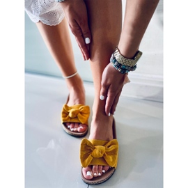 Kiara Keltaiset korkkitossut keltainen 2