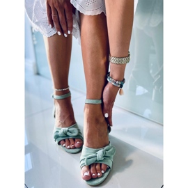 Giselle Green korkeakorkoiset sandaalit vihreä 1