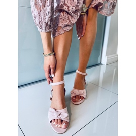 Giselle Pink korkokengät sandaalit vaaleanpunainen 1