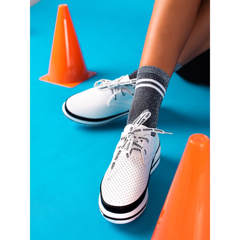 ARTIKER Nahkaiset muotikengät valkoinen musta 1