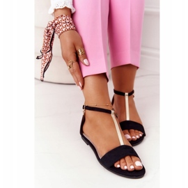 S.Barski Tyylikkäät mokkanahkaiset sandaalit S.Barazki 541-7 Musta 3