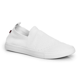 Naisten valkoiset lenkkarit Slip-on lenkkarit Big Star FF274A608 valkoinen 1