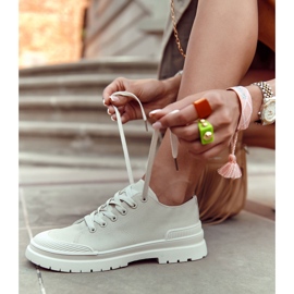 PS1 Naisten kankaiset tennarit, vaalea beige Parossa 1