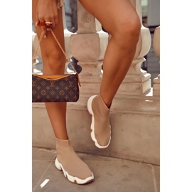 Naisten korkeamateriaaliset urheilukengät beige Morris 2