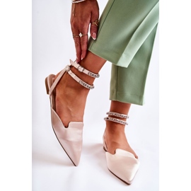 WS1 Naisten sandaalit, joissa varvas beige Amisha 1