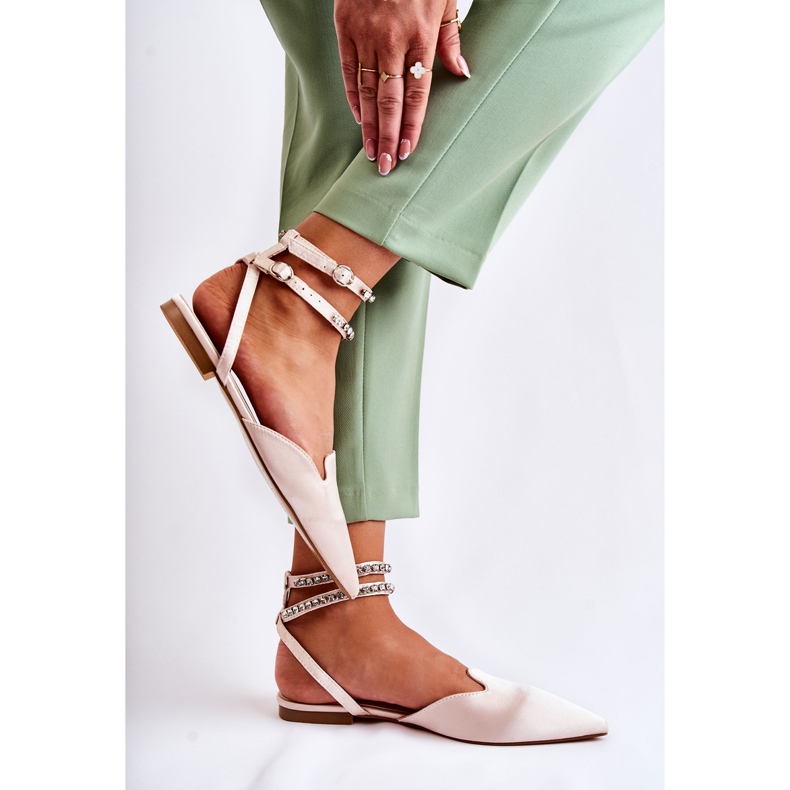 WS1 Naisten sandaalit, joissa varvas beige Amisha 2