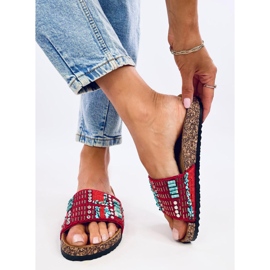 Taida Punaiset korkkitossut punainen 2