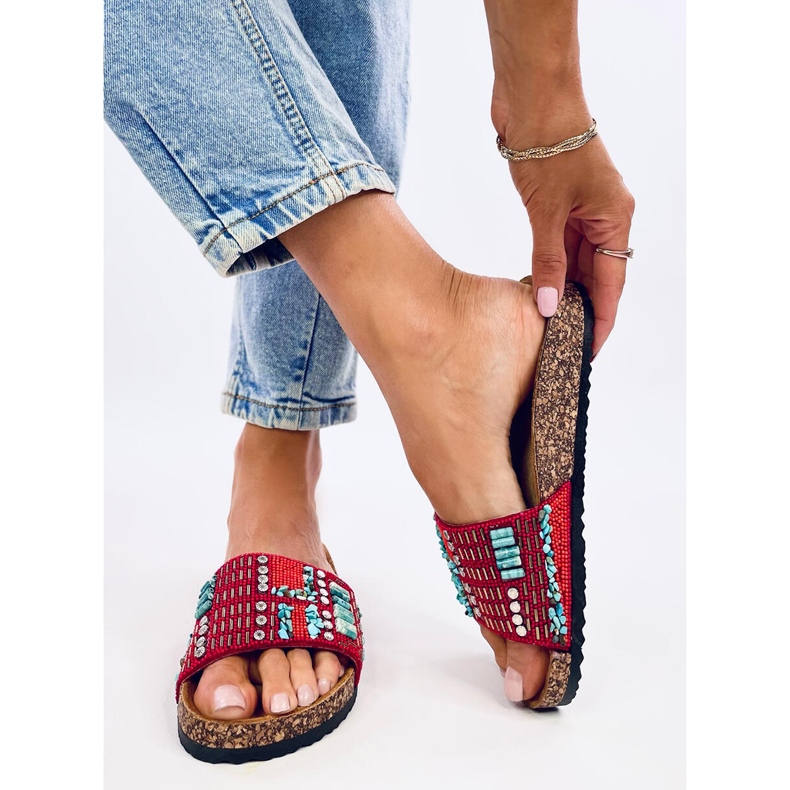 Taida Punaiset korkkitossut punainen 2