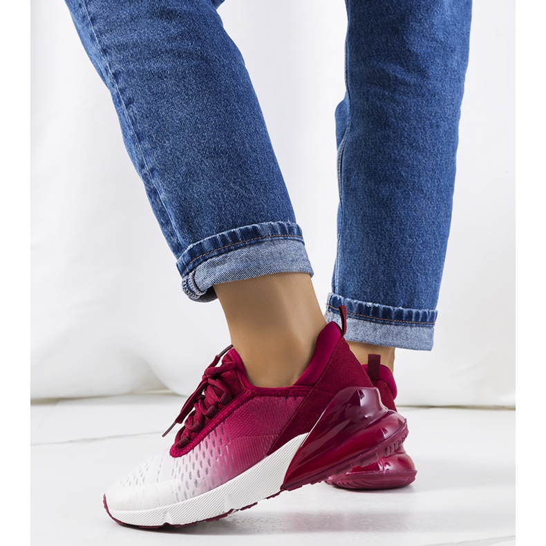 Glaner viininpunaiset urheilulenkkarit valkoinen 2