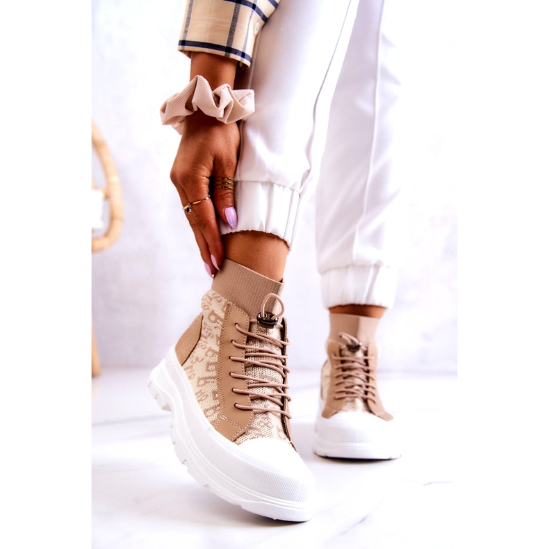 FW1 Muodikkaat tennarit High Sock Beige Collin 1