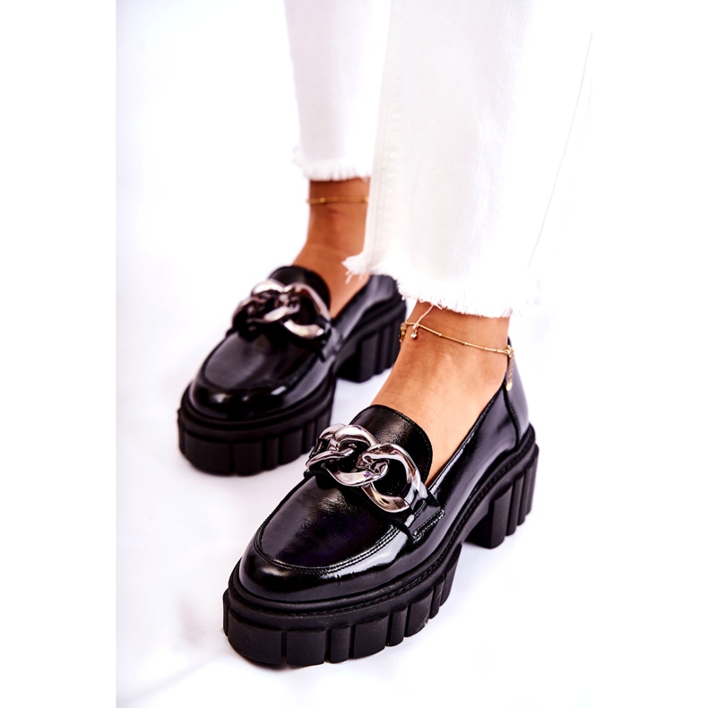 Naisten Loaferit Nahkaiset Loaferit Musta Laura Messi 2339 3