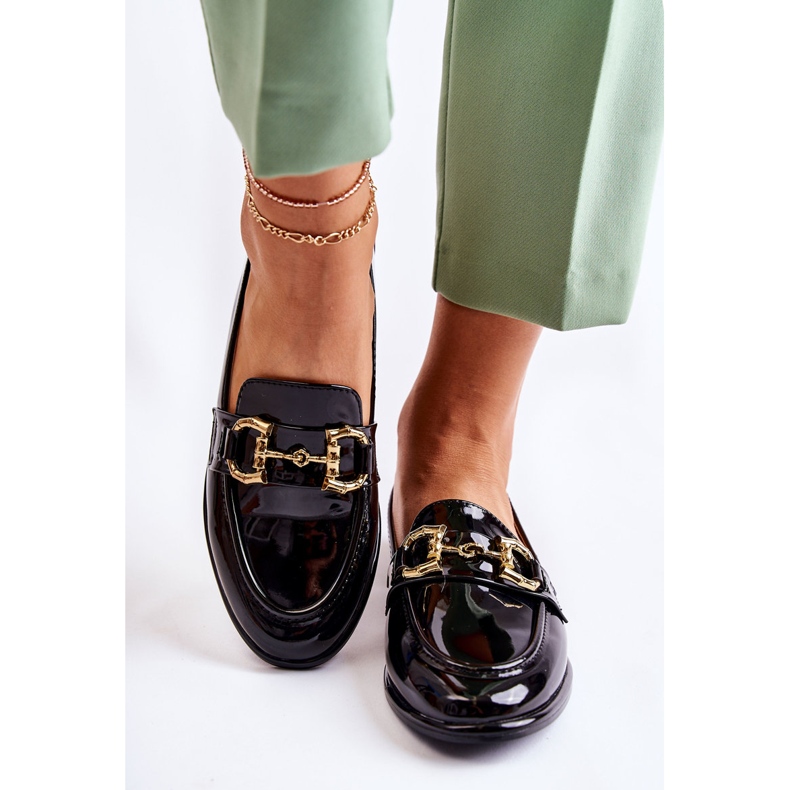 WS1 Naisten lakatut mustat Coriso mokasiinit 1