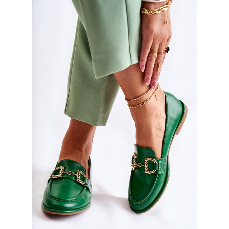 WS1 Naisten vihreät Coriso-loaferit 2