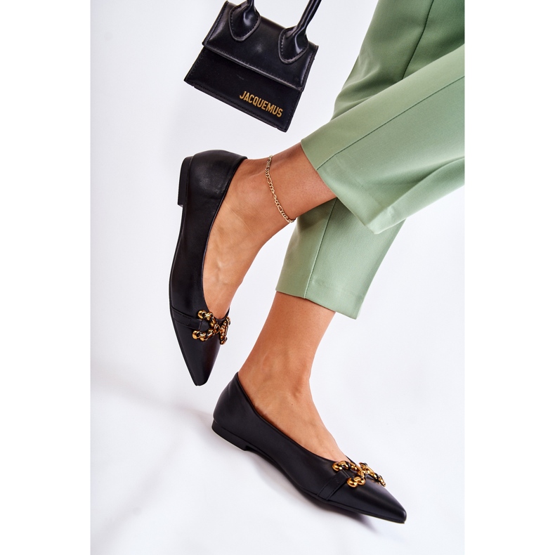 WS1 Naisten spitz-ballerinat mustalla Carlos-koristeella 2