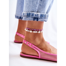 WS1 Naisten balerinat nastoilla Pink Kinley vaaleanpunainen 2