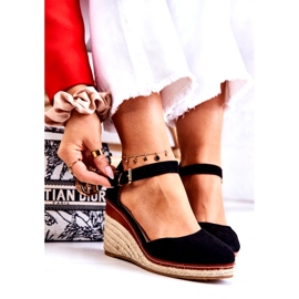 PS1 Naisten mustat espadrillit kiilassa Tamarill 5